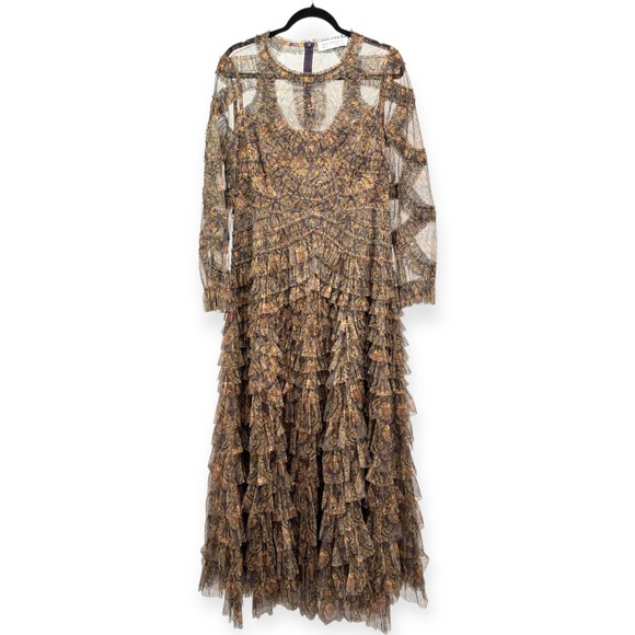 Mac Duggal Multicolor Layered Maxi Dress - Picture 8 of 12